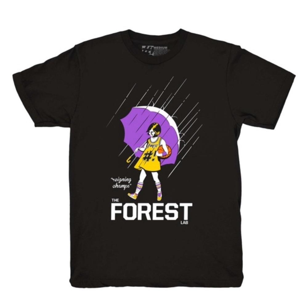 The Forest Lab Reigning Champs Los Angeles Lakers Morton Salt T-Shirt Various Sz